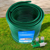 50m Garden Hose Pipe + 5pc Fittings 164ft Reinforced Braided Watering Hosepipe