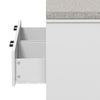 Shoe Storage Bench w/ Removable Cushion, Open Compartments & Drawers Refurbished