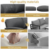 Garden Furniture Set Outdoor 8 Seater Corner Sofa with Glass Dining Table, Grey