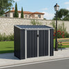 Anthracite Metal Garden Shed Outdoor Tools Storage Sheds Small House Bin Sheds