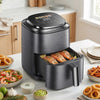 1000W Air Fryer 5 Modes Digital Touch Screen Mini Oven Oil Free DIY 2.5L Baskets