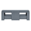 Portland Wooden TV Stand With 2 Drawers In Grey