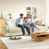 3/4 Seater Corduroy Sofa Jumbo Cord Modern Sofa Couch Seats with 2 Pillows Soft