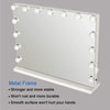 LED Hollywood Vanity Makeup Mirror Large Light Mirrors with 15 Dimmable Bulbs