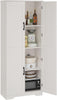 Tall Kitchen Pantry Cabinet Storage with 2 Doors and Adjustable Shelves Cupboard