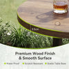 90cm Industrial Round Table 3-Tier Counter Height Table for Small Space