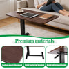 Medical Overbed Bedside Table Adjustable Height with Wheels Hospital Home Desk