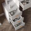 Dressing Table With Drawers Mirror Stool Set Makeup Desk Vanity Table Bedroom