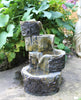 Garden Water Feature Fountain LED Lights Indoor Outdoor Statues Ornament Cascade