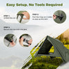 2-Person Green Camping Cot Tent Foldable Off-Ground Camping Combo