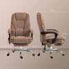 Vinsetto Massage Office Chair, Heated Reclining Desk Chair, Brown