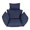 Swing Cushion,Hanging Egg Rattan Hammock Pad,with Pillow