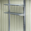 Outdoor GalvanisedSteel Garden Storage Shed for Bike Tool, Sliding Door,FreeBase