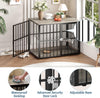 43" Large Dog Crate Furniture with Double Door Pet Cage Pet House Dog Kennel