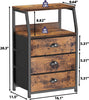 Bedside Table Cabinet with 3 Drawer Nightstand Bedroom Storage Chest of Drawer