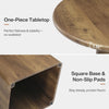 Round Dining Table for 2-4, 80cm Farmhouse Small Kitchen Dinner Table with Base