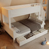 Triple Bunk Bed 4ft6 Double & 3ft Single Pine Wooden Bed Frame for Kids, Adults