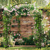 Metal Decorative Garden Arch with Ground Spikes Climbing Plant Support Trellis
