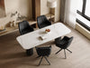 Dining Chairs Set of 2/4/6 Upholstered Swivel Dining Chair Velvet Black