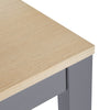 Extendable Bar Table 118-180cm, Kitchen Trolley Cart w/ 4 Doors, Shelves, Grey