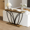 105cm Industrial Console Table, Narrow Long Sofa Table for Hallway, Entrance