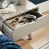 2 Drawer Bedside Scandi Legs Home Bedroom Furniture Nightstand Lamp Side Table