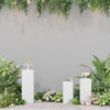 3X Metal Plinth Cylinder Dessert Pedestal Wedding Cake Flower Display Stand Rack