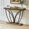 105cm Industrial Console Table, Narrow Long Sofa Table for Hallway, Entrance