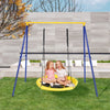 Large A-Frame Swing Stand Steel Swing Frame Garden Backyard （Excluding swing）