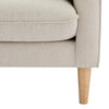 DUSK Shoreditch 3 Seater Pocket Sprung Sofa Natural Beige & Wooden Legs