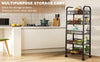 5 Tier Metal Kitchen Trolley - 4×360° Casters Rolling Storage Cart for Laundry