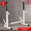 Adjustable Barbell Rack Squat Stand Pair Weight Lifting Bench Press Home Gym UK