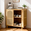 Sideboard Storage Cabinet Cupboard Buffet with Rattan Door Dining Room Furniture