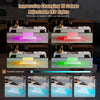 High Gloss Led Coffee Table with Storage Drawers for Living Room Space-Saving