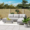 5-Seater Rattan Wicker Sofa Set Furniture Patio Tea Table Set with Cushions, Lig