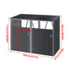 Large Wheelie Bin Storage Garden Bin Shed Dustbin Wheelie Bin Cover Steel 2 Shed
