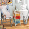 10 Drawers Storage Home Office Organizer Trolley Mobile Rolling Utility Cart