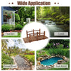 Wooden Bridge Garden Fir Wood Bridge Stable Decorative Bridge with Railing