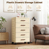 5-Tier Rolling Storage Cart with Drawers,Multi-Purpose Storage Cabinet for Toys