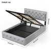 NEW OTTOMAN STORAGE UPHOLSTERED BED FRAME 4FT6 DOUBLE LEATHER GAS LIFT BED FRAME
