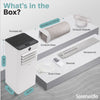 SereneLife Portable Air Conditioner 9000 BTU - WiFi Air with Dehumidifier & Fan