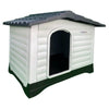 HugglePets Plastic Dog Kennel Weatherproof Pet House In & Outdoor Animal Shelter