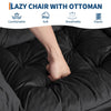Comfy Lazy Chair with Footstool Relax Lounge Chair Accent Armchair Sofa Chair