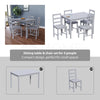 Solid Wooden Dining Table and 2 4 Chairs Set Home Kitchen Furniture