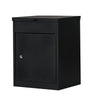 Extra Large Black Outdoor Parcel Secure Box Lock Package Delivery Drop Postbox
