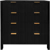 Chest of Drawer Wood 4 Drawer Dresser Chest Closet Storage Organizer for Bedroom