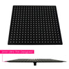 Concealed 2 Way Shower Mixer Square Black 16" Ceiling Shower Head Handset Kit