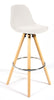 Bar Stools Kitchen Breakfast Chairs Dining Modern Wooden Velvet | Set of 2