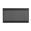 Radiator Cover Vertical Slat Modern Stylish MDF Wood White Black Cabinet Shelf