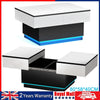 LED Extendable Coffee Table Wooden 2 Hidden Storage Modern Living Room Hzxoerrrx